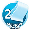 Полотенца бумажные бытовые, спайка 4 шт., 2-х слойные (4х10 м), МЯГКИЙ ЗНАК Deluxe, белые, C80 по низкой цене оптом 