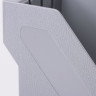 Лоток вертикальный для бумаг BRAUBERG "Basic", 265х100х285 мм, серый, 237010 по низкой цене оптом 