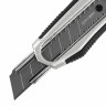 Нож канцелярский мощный 18 мм BRAUBERG "Heavy duty", автофиксатор, резиновые вставки, металл, 237158 по низкой цене оптом 