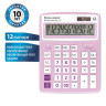 Калькулятор настольный BRAUBERG EXTRA PASTEL-12-PR (206x155 мм), 12 разрядов, двойное питание, СИРЕНЕВЫЙ, 250489 по низкой цене оптом 