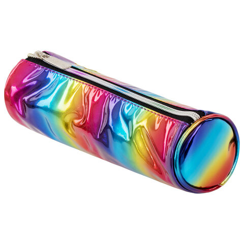 Пенал-косметичка ЮНЛАНДИЯ на молнии, мягкий, "Rainbow", 22х8 см, 270052 по низкой цене оптом 