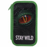 Пенал ЮНЛАНДИЯ, 2 отделение, ламинированный картон, конгрев, 19х11 см, "Stay wild", 270889 по низкой цене оптом 