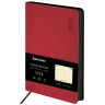 Ежедневник датированный 2026 А5 138x213мм BRAUBERG Metropolis Mix, под кожу гибкий, красный, 117442 по низкой цене оптом 