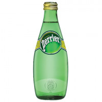 Вода ГАЗИРОВАННАЯ минеральная PERRIER (Перье), 0,33 л, стеклянная бутылка, ФРАНЦИЯ, WPERNT-033B24