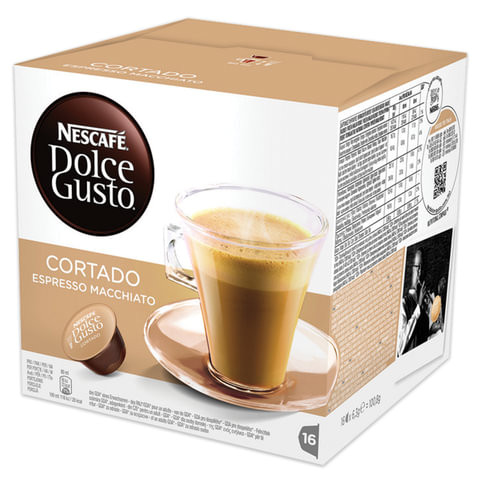Кофе в капсулах NESCAFE "Cortado Macchiato" для кофемашин Dolce Gusto, 16 порций, 12393813 по низкой цене оптом Кофе в капсулах NESCAFE "Cortado Macchiato" для кофемашин Dolce Gusto, 16 порций, 12393813 по низкой цене оптом