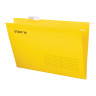 Подвесные папки A4/Foolscap (404х240 мм) до 80 л., КОМПЛЕКТ 10 шт., желтые, картон, STAFF, 270935 по низкой цене оптом 