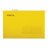Подвесные папки A4/Foolscap (404х240 мм) до 80 л., КОМПЛЕКТ 10 шт., желтые, картон, STAFF, 270935 по низкой цене оптом 