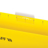 Подвесные папки A4/Foolscap (404х240 мм) до 80 л., КОМПЛЕКТ 10 шт., желтые, картон, STAFF, 270935 по низкой цене оптом 