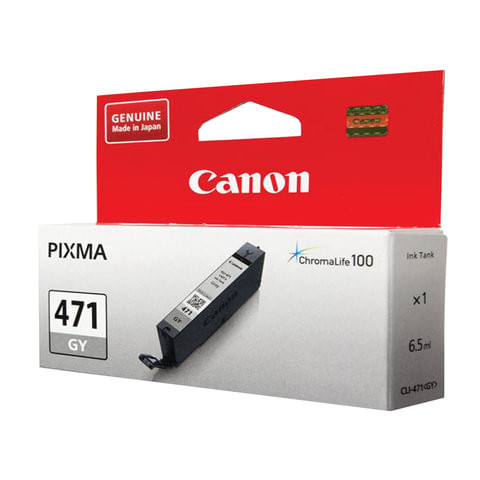 Картридж струйный CANON (CLI-471GY) PIXMA MG5740/MG6840/MG7740, серый, оригинальный, ресурс 780 стр., 0404C001 по низкой цене оптом 
