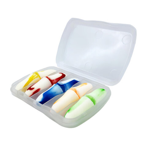 Беруши одноразовые полиуретановые двухцветные без шнурка, КОМПЛЕКТ 5 пар в контейнере, SNR 43 дБ, RABBITEX, 671318 по низкой цене оптом Беруши одноразовые полиуретановые двухцветные без шнурка, КОМПЛЕКТ 5 пар в контейнере, SNR 43 дБ, RABBITEX, 671318 по низкой цене оптом