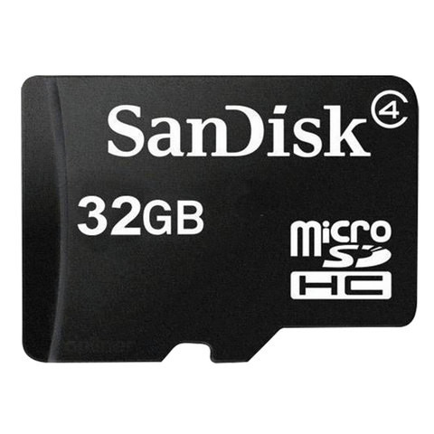 Карта памяти micro SDHC, 32 GB, SANDISK, 4 Мб/сек. (class 4), SDSDQM-032G-B35 по низкой цене оптом 