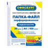 Папки-файлы перфорированные ОФИСБУРГ, А4, комплект 100 шт., гладкие, 30 мкм, 227525 по низкой цене оптом 