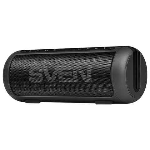 Колонка портативная SVEN PS-250BL, 2.0, 10 Вт, Bluetooth, FM-тюнер, USB, microUSB, черная, SV-015046 по низкой цене оптом 