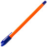 Ручка шариковая масляная BRAUBERG "Flame", СИНЯЯ, корпус оранжевый, узел 1 мм, линия письма 0,7 мм, 142680 по низкой цене оптом 
