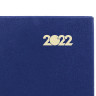 Ежедневник датированный 2022 (145х215мм), А5, STAFF, твердая обложка бумвинил, синий, 113337 по низкой цене оптом 