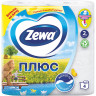 Бумага туалетная 2-х слойная, 4 рулона (4х23 м), белая, ZEWA Plus, 144051 по низкой цене оптом 