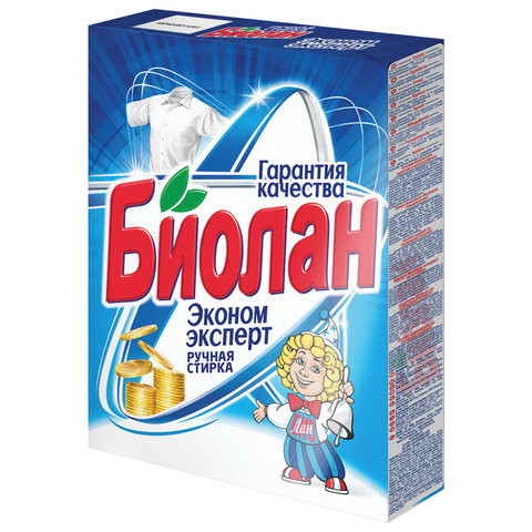 Стиральный порошок для ручной стирки 350 г, БИОЛАН "Эконом Эксперт" (Нэфис Косметикс), 721-4, 61-4 по низкой цене оптом 