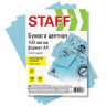 Бумага цветная STAFF, А4, 80г/м, 100 л, пастель, голубая, для офиса и дома,хххххх по низкой цене оптом 