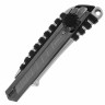 Нож канцелярский 18 мм BRAUBERG "Metallic", роликовый фиксатор, резиновые вставки, металл, 237159 по низкой цене оптом 