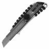 Нож канцелярский 18 мм BRAUBERG "Metallic", роликовый фиксатор, резиновые вставки, металл, 237159 по низкой цене оптом 