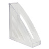 Лоток вертикальный для бумаг BRAUBERG "Office style", 245х90х285 мм, прозрачный, 237280 по низкой цене оптом 