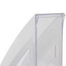 Лоток вертикальный для бумаг BRAUBERG "Office style", 245х90х285 мм, прозрачный, 237280 по низкой цене оптом 