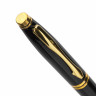Ручка подарочная шариковая BRAUBERG "De Luxe Black", корпус черный, узел 1 мм, линия письма 0,7 мм, синяя, 141411 по низкой цене оптом 