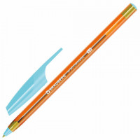 Ручка шариковая BRAUBERG X-30 ORANGE, СИНЯЯ, пишущий узел 1 мм, линия письма 0,5 мм, 144333