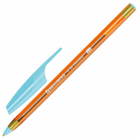 Ручка шариковая BRAUBERG X-30 ORANGE, СИНЯЯ, пишущий узел 1 мм, линия письма 0,5 мм, 144333 по низкой цене оптом Ручка шариковая BRAUBERG X-30 ORANGE, СИНЯЯ, пишущий узел 1 мм, линия письма 0,5 мм, 144333 по низкой цене оптом