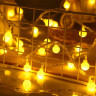 Электрогирлянда-нить комнатная "Шарики" 5м, 40LED, теплый белый, 220V, контроллер, ЗОЛОТАЯ СКАЗКА, 591348 по низкой цене оптом 