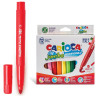 Фломастеры утолщенные CARIOCA "Jumbo", 12 цветов, суперсмываемые, вентилируемый колпачок, картонная упаковка, 40569 по низкой цене оптом 