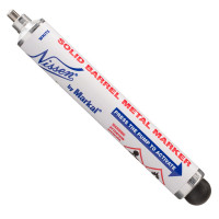 Маркер лаковый Markal Solid Barrel Metal Marker, от -46 до +66°C, стальной наконечник, 3 мм Белый