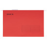 Подвесные папки A4/Foolscap (404х240 мм) до 80 л., КОМПЛЕКТ 10 шт., красные, картон, STAFF, 270936 по низкой цене оптом 