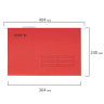 Подвесные папки A4/Foolscap (404х240 мм) до 80 л., КОМПЛЕКТ 10 шт., красные, картон, STAFF, 270936 по низкой цене оптом 