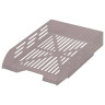 Лоток горизонтальный для бумаг BRAUBERG ECO, 330х245х65 мм, сетчатый, дымчатый, 239012 по низкой цене оптом 