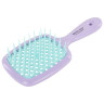 Расческа для волос массажная 20х8,5 см, массажер и щетка для чистки В ПОДАРОК, фиолетовая/мятная, MONTE VITA (МОНТЕ ВИТА), 457431 по низкой цене оптом 