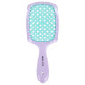 Расческа для волос массажная 20х8,5 см, массажер и щетка для чистки В ПОДАРОК, фиолетовая/мятная, MONTE VITA (МОНТЕ ВИТА), 457431 по низкой цене оптом 