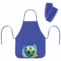 Фартук с нарукавниками для уроков труда ПИФАГОР, 1 карман, 46х54 см, Football match, 273628