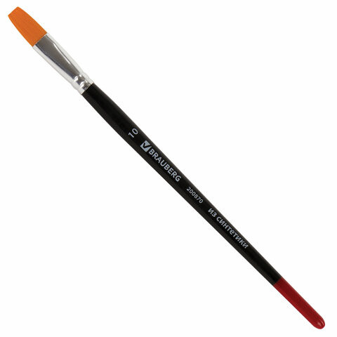 Кисть BRAUBERG синтетика, плоская, №10, 200870 по низкой цене оптом 