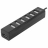 Хаб DEFENDER Quadro Swift, USB 2.0, 7 портов, черный, 83203 по низкой цене оптом Краснодар, Москва, Уфа, Казань, Барнаул, Владивосток, Хабаровск, Сахалин, Красноярск, Екатеренбург, 