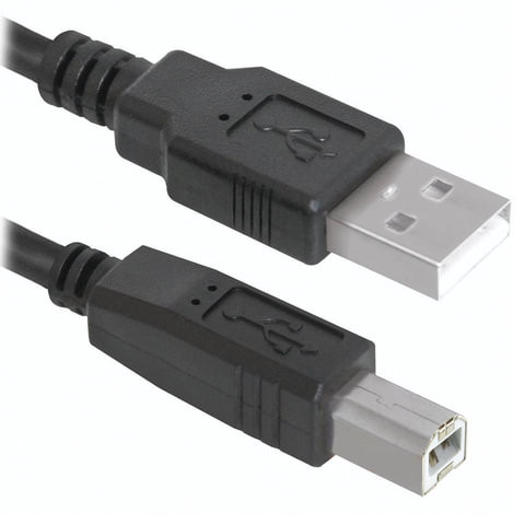 Кабель USB 2.0 AM-BM, 5 м, DEFENDER, для подключения принтеров, МФУ и периферии, 83765 по низкой цене оптом 