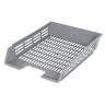Лоток горизонтальный для бумаг BRAUBERG "Basic", А4 (360х270х75 мм), с пазами, сетчатый, серый, 237012 по низкой цене оптом 