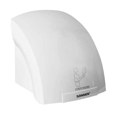 Сушилка для рук SONNEN HD-688, 2000 Вт, пластиковый корпус, белая, 604192 по низкой цене оптом 