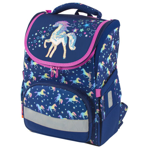 Ранец TIGER FAMILY для начальной школы, Earnest, "Rainbow Horse", 39х31х23 см, 228916, TGET-016A по низкой цене оптом 