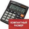 Калькулятор настольный CITIZEN SDC-812NR, МАЛЫЙ (124x102 мм), 12 разрядов, двойное питание по низкой цене оптом 