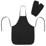 Фартук с нарукавниками для уроков труда ПИФАГОР, 3 кармана, уменьшенный размер, 39х49 см, черный, 273751 по низкой цене оптом 
