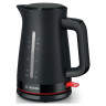 Чайник BOSCH TWK3M123, 1,7л, 2400Вт, закрытый нагревательный элемент, пластик, черный по низкой цене оптом Чайник BOSCH TWK3M123, 1,7л, 2400Вт, закрытый нагревательный элемент, пластик, черный по низкой цене оптом