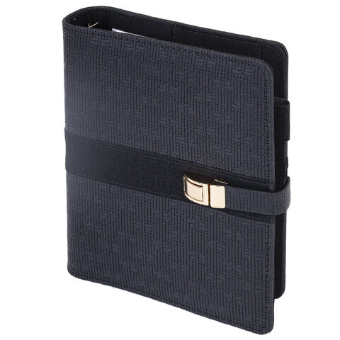 Ежедневник-органайзер недатированный В6 150х190мм BRAUBERG "Orion", под кожу, 160л, черный, 116209 по низкой цене оптом Ежедневник-органайзер недатированный В6 150х190мм BRAUBERG "Orion", под кожу, 160л, черный, 116209 по низкой цене оптом