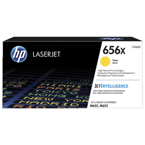 Картридж лазерный HP (CF462X) Color LJ M652dn/ M652n/ M653dn/ M653x, желтый, ресурс 22000 стр, оригинальный по низкой цене оптом 