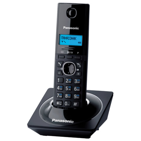 Радиотелефон PANASONIC KX-TG1711RUB, память на 50 номеров, АОН, повтор, часы/будильник, чёрный по низкой цене оптом 